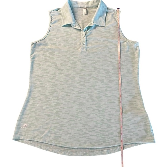 Adidas Women’s Mint Green Athletic Polo Tank Top Size Large - Picture 6 of 13